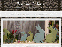 Tablet Screenshot of blumengalerie.de